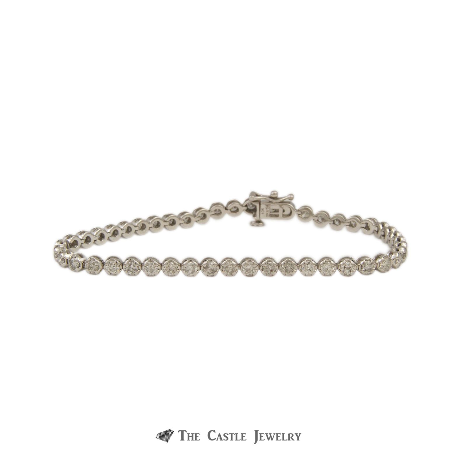 Tennis Bracelet | Diamond Tennis Bracelet | 1/2 Carat Natural Diamond  Bracelet, Platinum Overlay, 7 Inches | Best Jewelry Deals